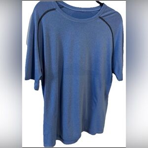 Lululemon Men’s Metal Vent Tech Short Sleeve Shirt Blue Mens Size XXL